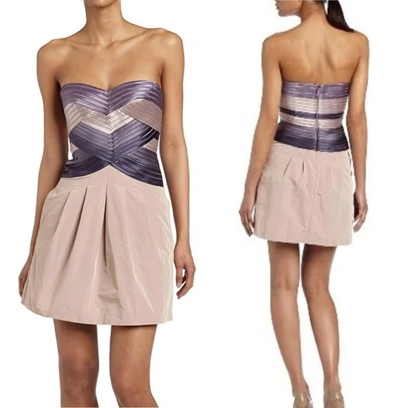 BCBGMaxAzria | Dresses | Bcbgmaxazria Hana Strapless Corset Fit Flare Dress  | Poshmark